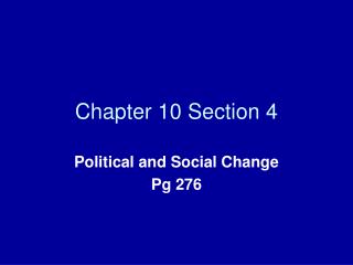 Chapter 10 Section 4