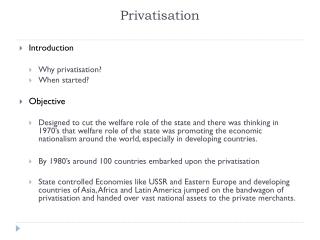 Privatisation