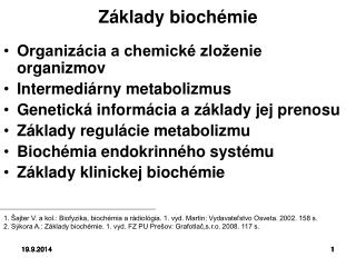 Základy biochémie