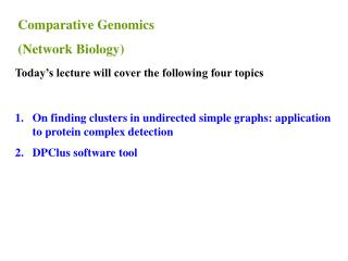 On finding clusters in undirected simple graphs: application to protein complex detection