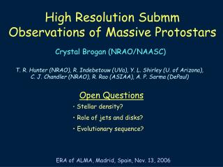 High Resolution Submm Observations of Massive Protostars