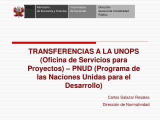 Carlos Salazar Rosales Dirección de Normatividad