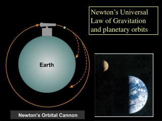 Newton’s Universal Law of Gravitation and planetary orbits