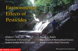 Environmental Effects of Pesticides