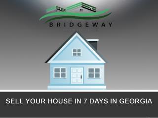 Sell your house in 7 days in Georgia