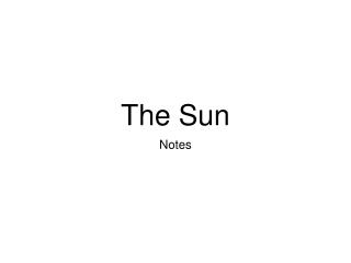 The Sun