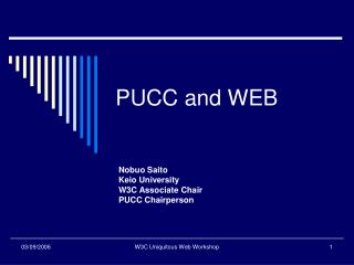 PUCC and WEB