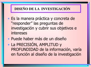 DISEÑO DE LA INVESTIGACIÓN