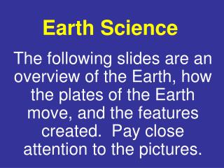 Earth Science