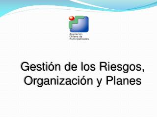 Gestión de los Riesgos, Organización y Planes