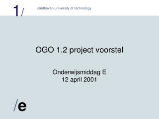 OGO 1.2 project voorstel