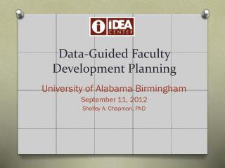 Data-Guided Faculty Development Planning