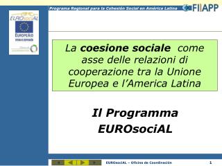 Il Programma EUROsociAL