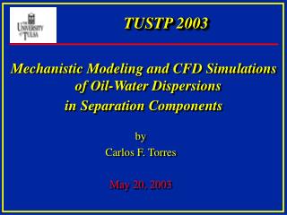 TUSTP 2003