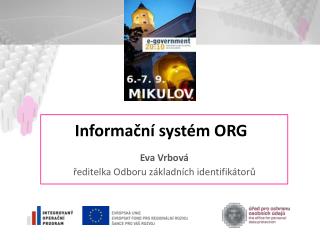 Informační systém ORG