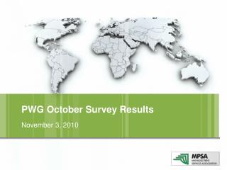 PWG October Survey Results