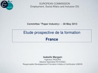 Etude prospective de la formation France