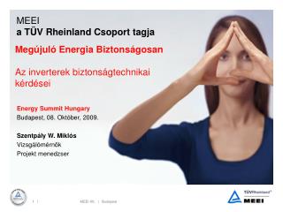 MEEI a TÜV Rheinland Csoport tagja