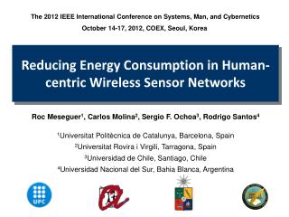 Reducing Energy Consumption in Human-centric Wireless Sensor Networks