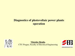 Diagnostics of photovoltaic power plants operation