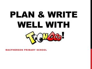 PLAN &amp; WRITE WELL WITH !