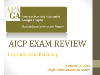 AICP EXAM REVIEW