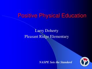 Positive Physical Education