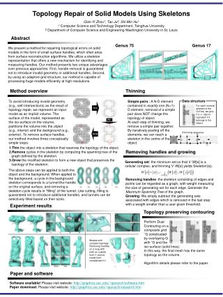 Topology Repair of Solid Models Using Skeletons