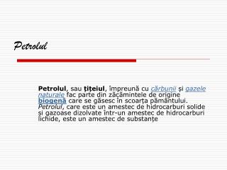 Petrolul