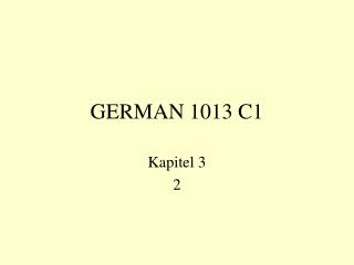 GERMAN 1013 C1