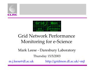 Grid Network Performance Monitoring for e-Science