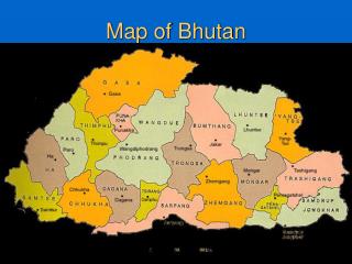 Map of Bhutan