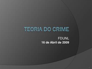 Teoria do Crime