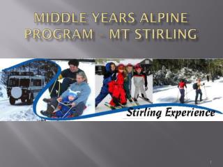 Middle years Alpine Program – Mt Stirling