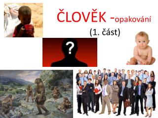 ČLOVĚK - opakování (1. část)