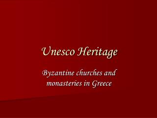 Unesco Heritage