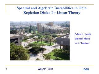 Spectral and Algebraic Instabilities in Thin Keplerian Disks: I – Linear Theory