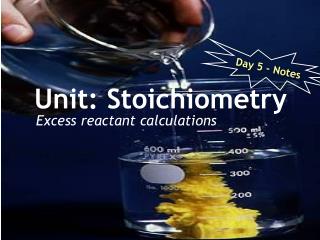 Unit: Stoichiometry