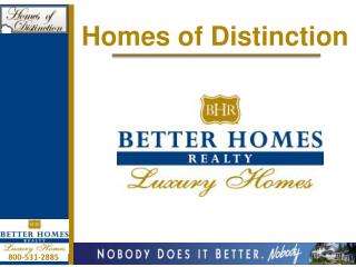 Homes of Distinction