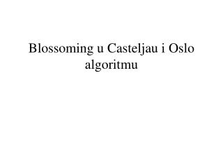Blossoming u Casteljau i Oslo algoritmu