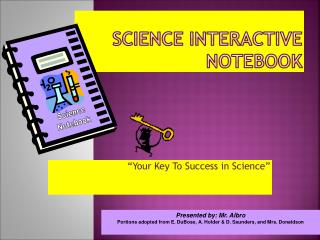 SCIENCE INTERACTIVE NOTEBOOK