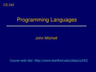 Programming Languages