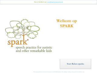 Stuur je feedback naar susan@sparkcommunity