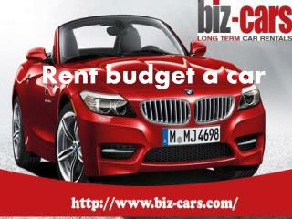 budget rent a car