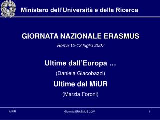 Ministero dell’Università e della Ricerca