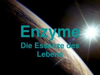 Enzyme Die Essenze des Lebens