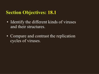 18.1 Section Objectives – page 475