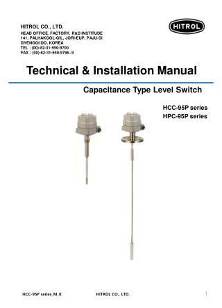 Technical &amp; Installation Manual