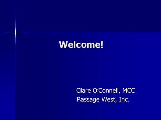 Welcome!