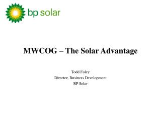 MWCOG – The Solar Advantage